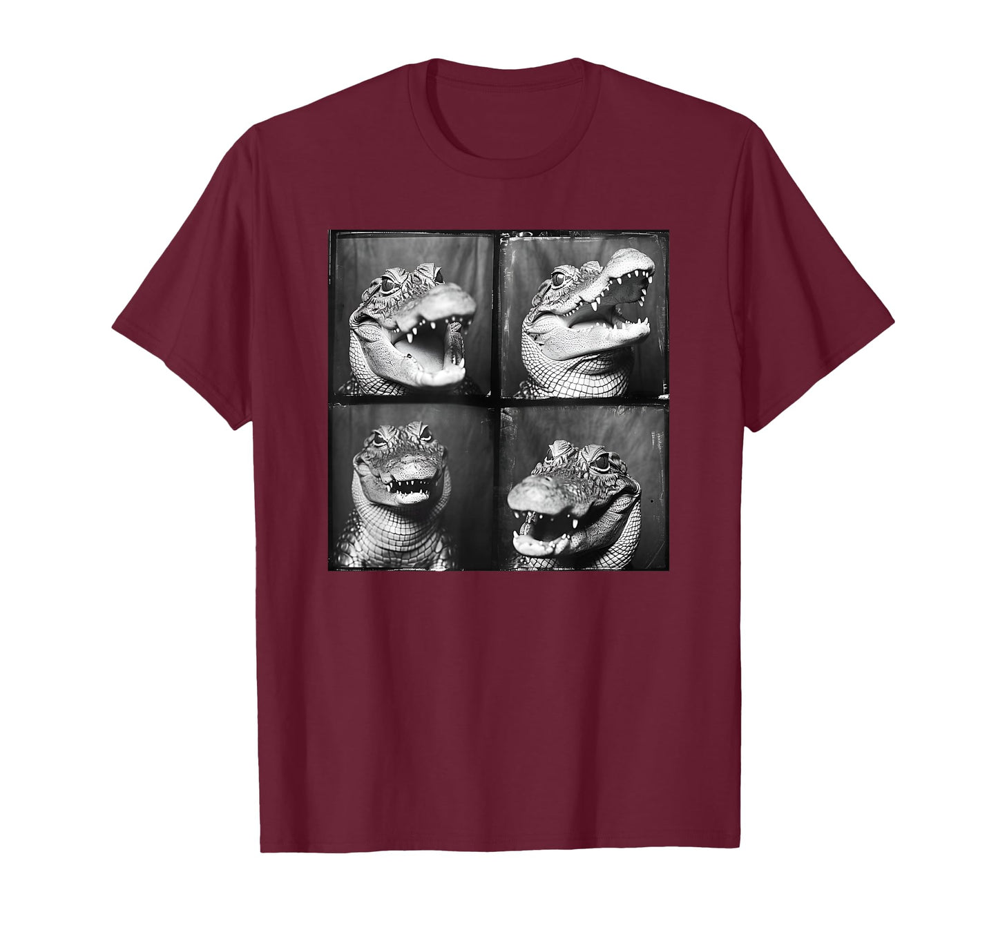 Crocodile Lover Photostrip Quirky Alligator Funny Animal T-Shirt