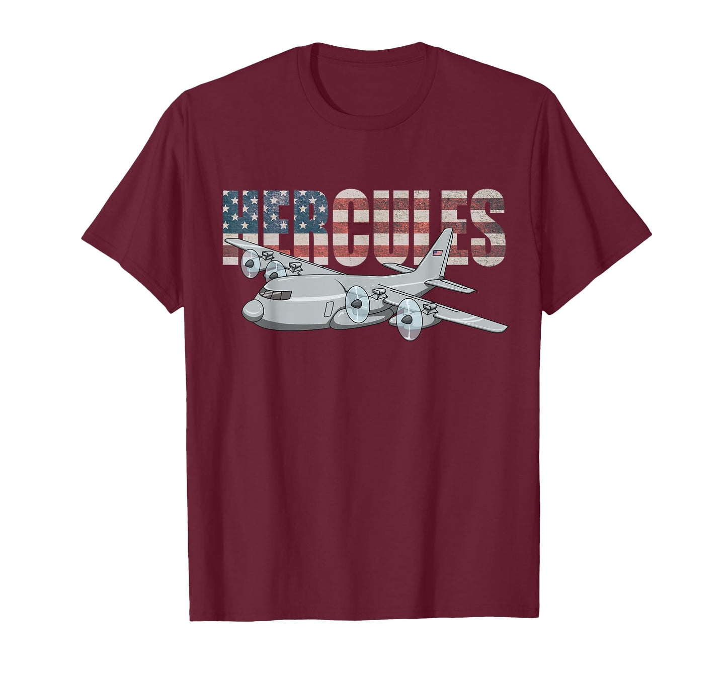 C-130 Hercules American Flag Military Airplane C130 T-Shirt
