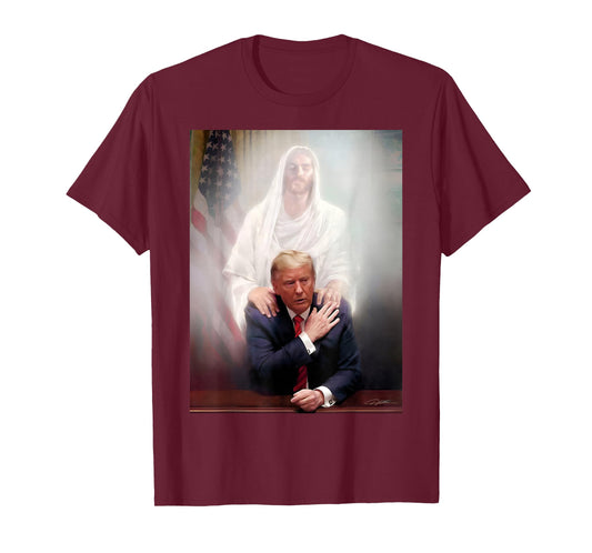 Trump and Jesus Pray's Trump Vote Trump for President 2024 T-Shirt