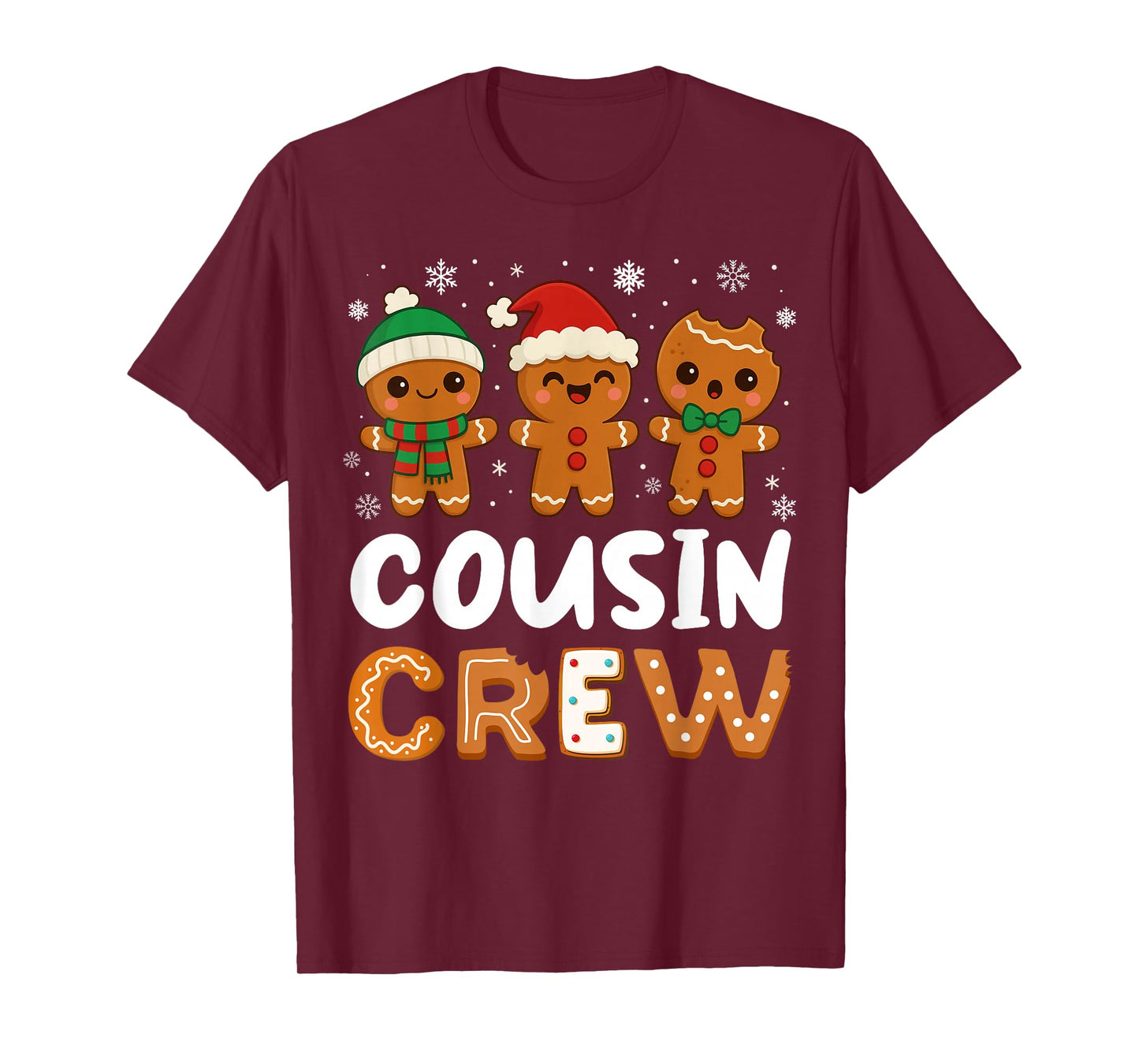 Cousin Crew Christmas 2025 Cookie Kids Boy Girl Family Match T-Shirt