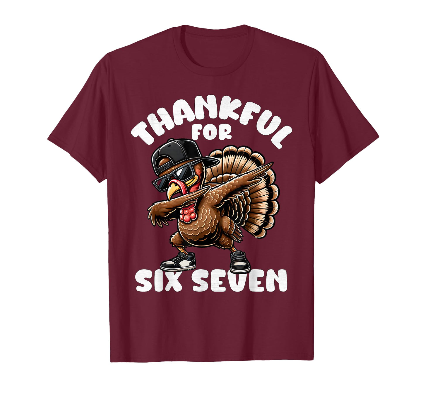 67 Thanksgiving Funny Six Seven Meme Brainrot Turkey Boys T-Shirt