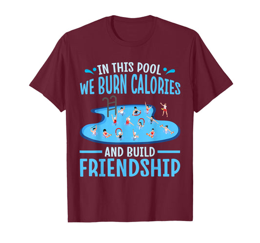 Aqua Aerobics Instructor Design Funny Water Aerobics T-Shirt
