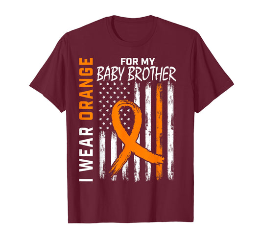 Wear Orange For My Brother Kidney Cancer Awareness Products T-Shirt