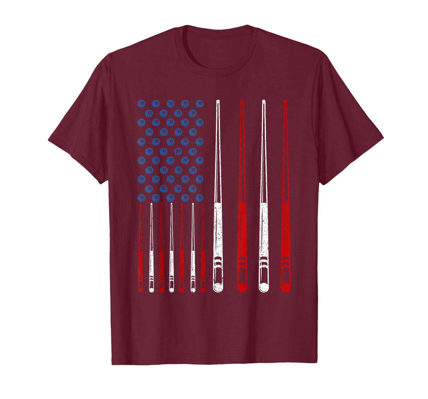 Billiards Queue Sticks, Snooker American Billiards T-Shirt