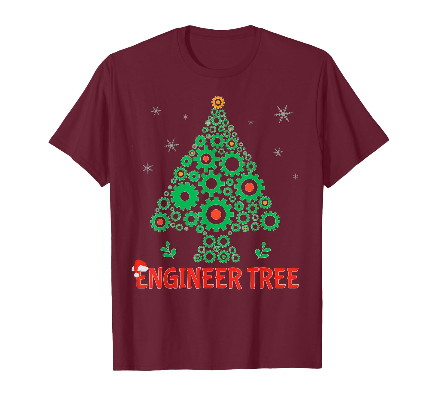 Christmas Engineer tree | Mechanical Engineering Gift T-Shirt