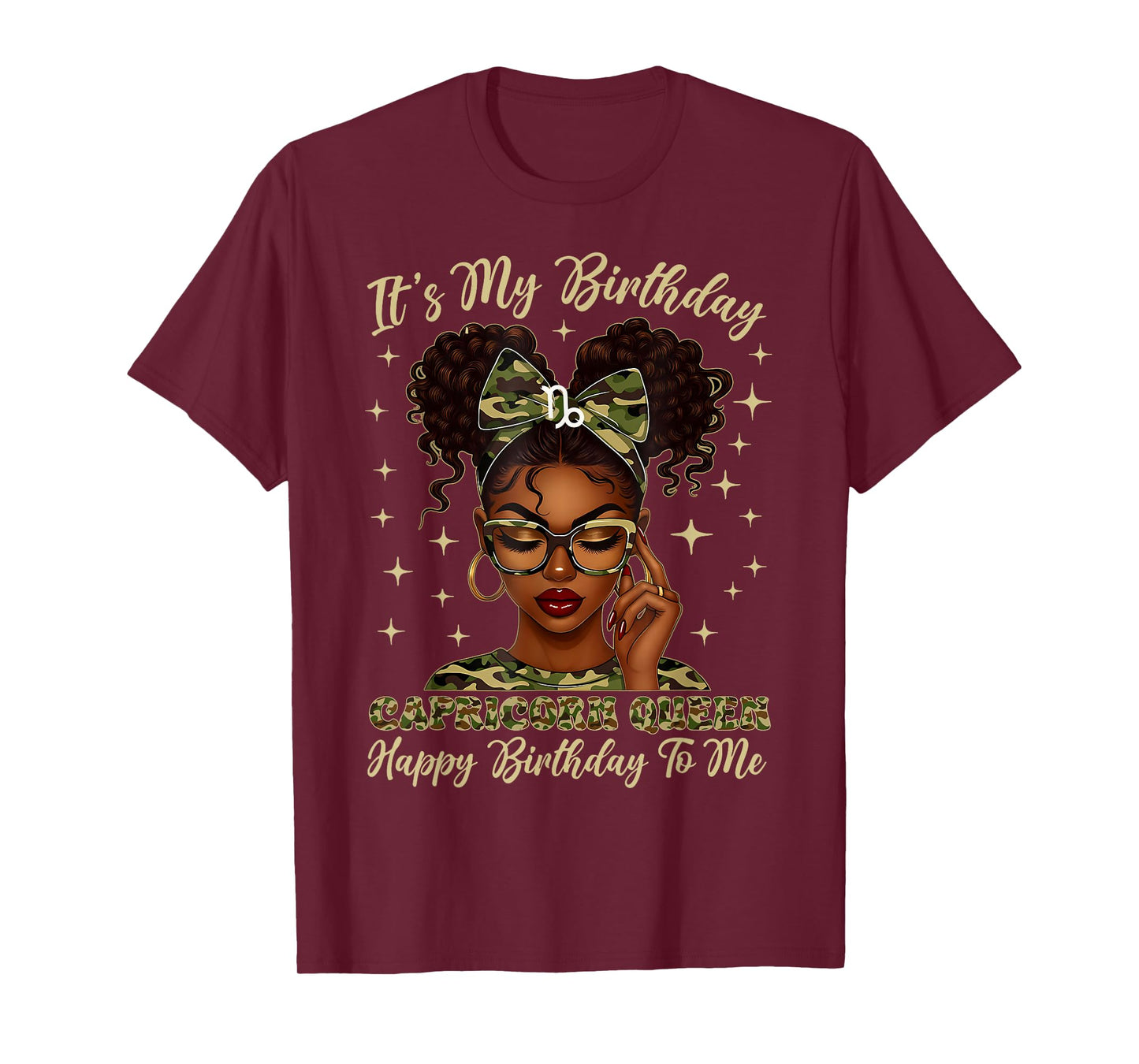 It's My Birthday Capricorn Queen Women Girl Zodiac Sign T-Shirt