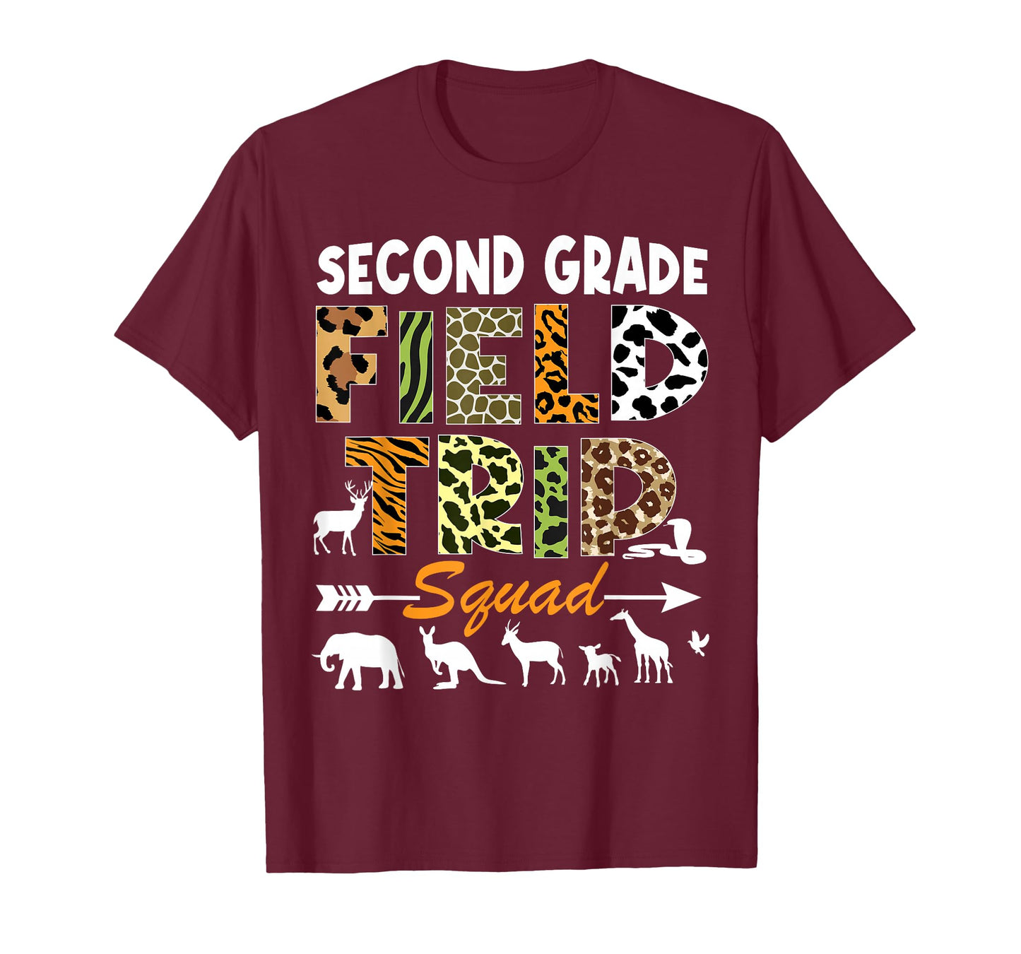 2nd Grade Zoo Field Trip Squad Teacher Student Matching T-Shirt