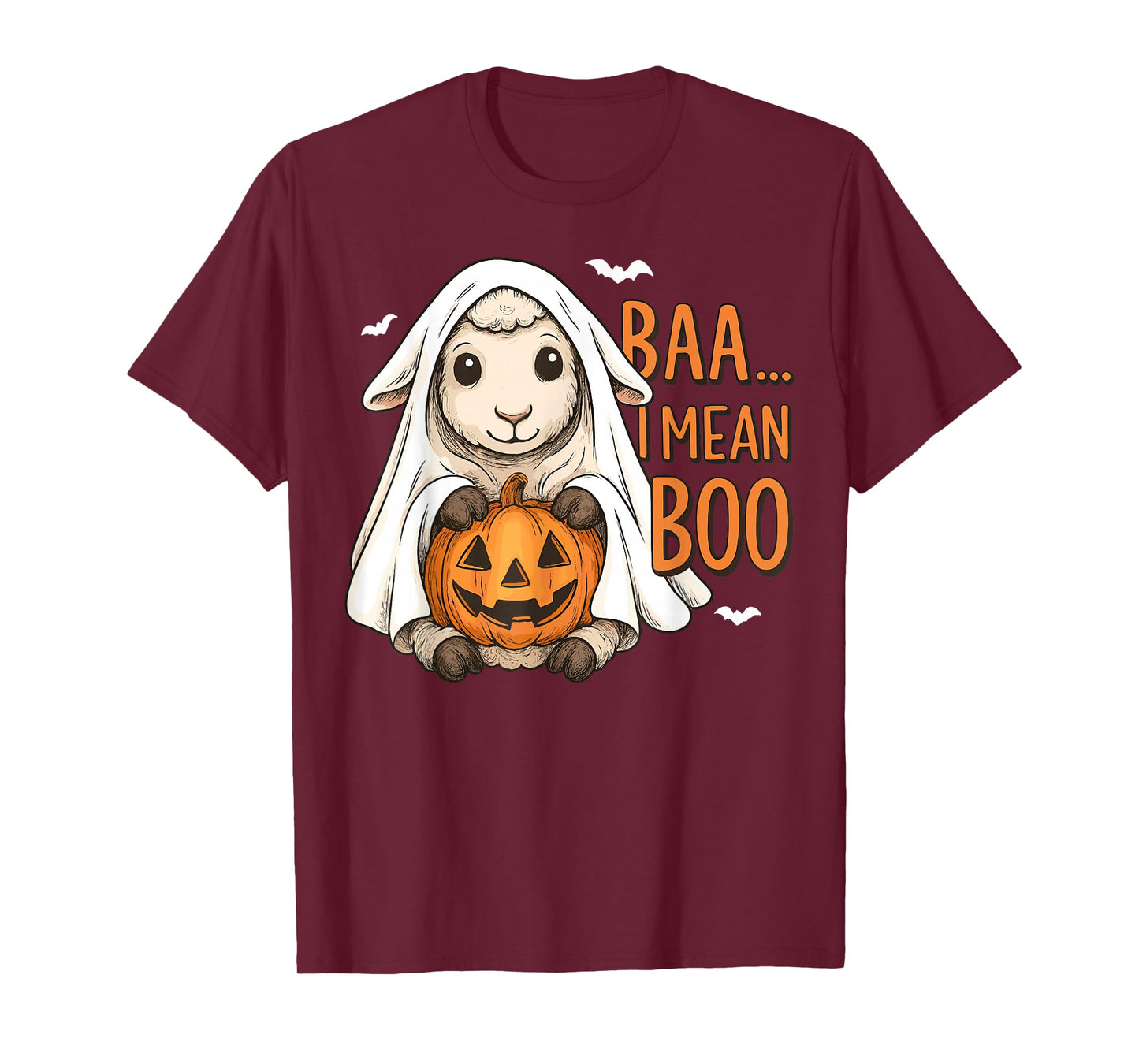 Baa I Mean Boo Ghost Sheep Halloween Ghost Sheep T-Shirt