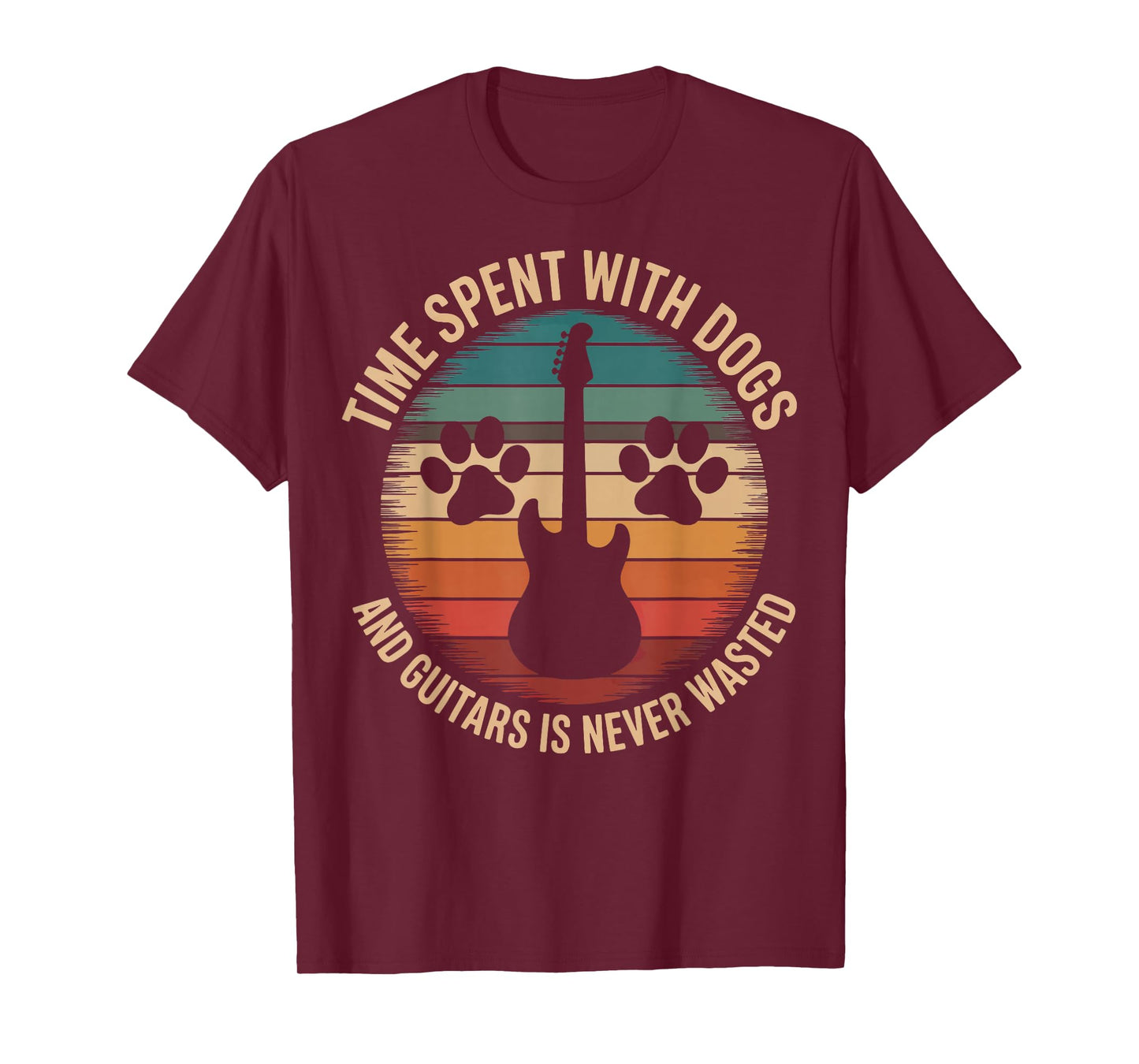 Time Spent With Dogs And Guitars Is Never Wasted T-Shirt