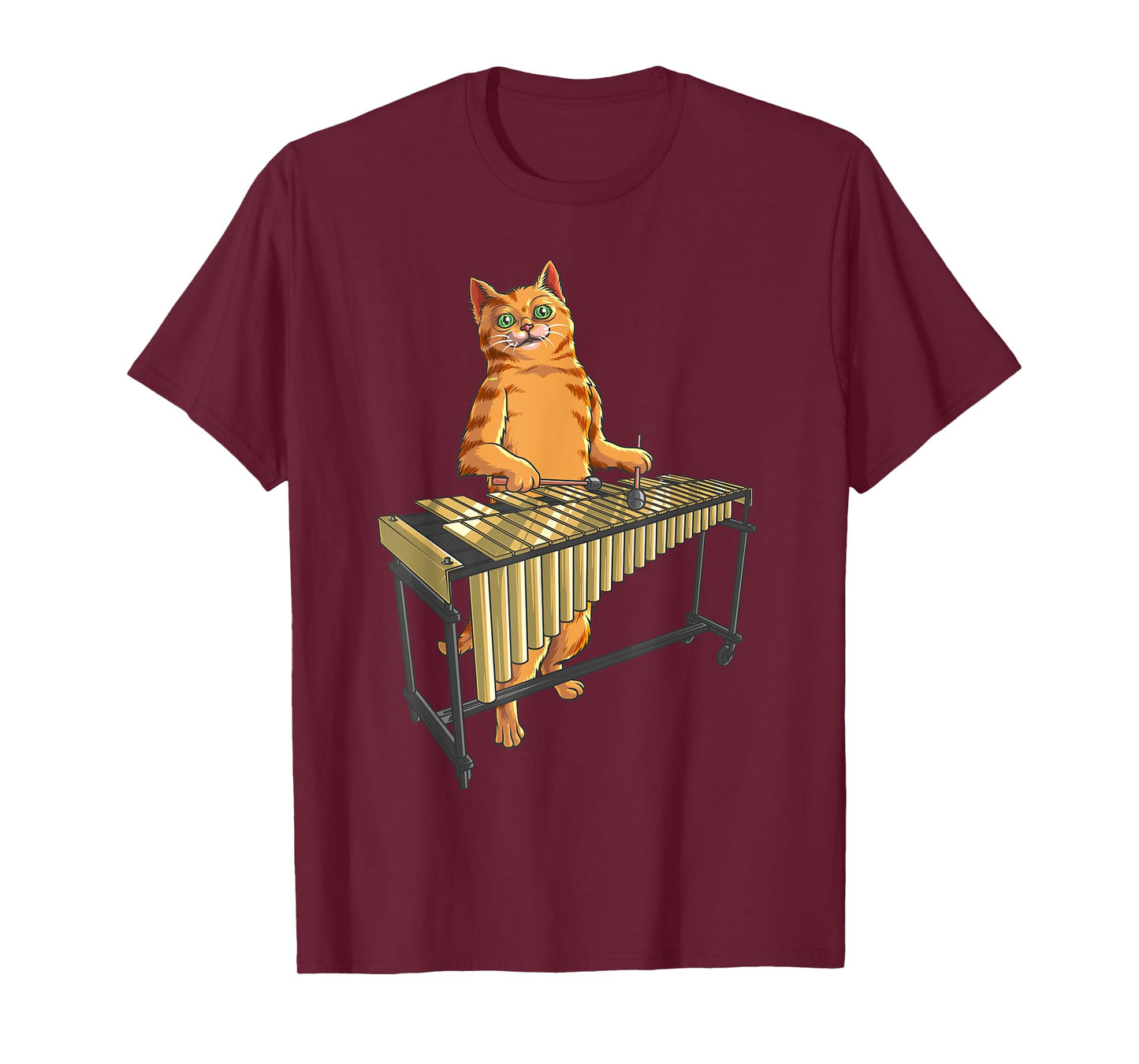 Funny Cat Playing Vibraphone | Cool Animal Musicians Gift T-Shirt