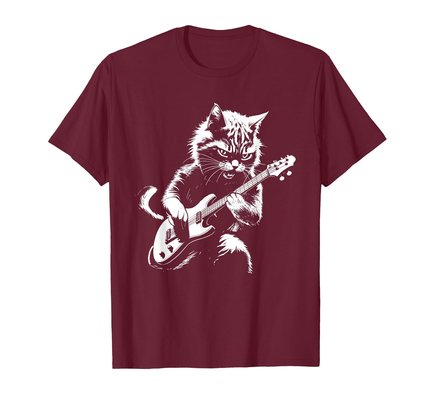 Cat Playing Electric Guitar - Cat Lover Kitten Owner Kitty T-Shirt