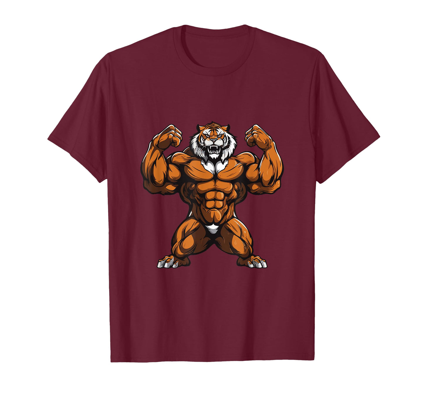 Tiger Muscles Gym Fitness Workout Training Beast T-Shirt