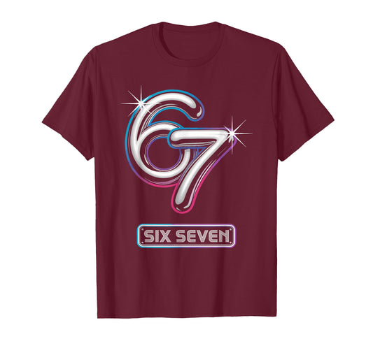 6 7 Meme Six Seven Youth Outfit Gen Alpha Funny Design 67 T-Shirt