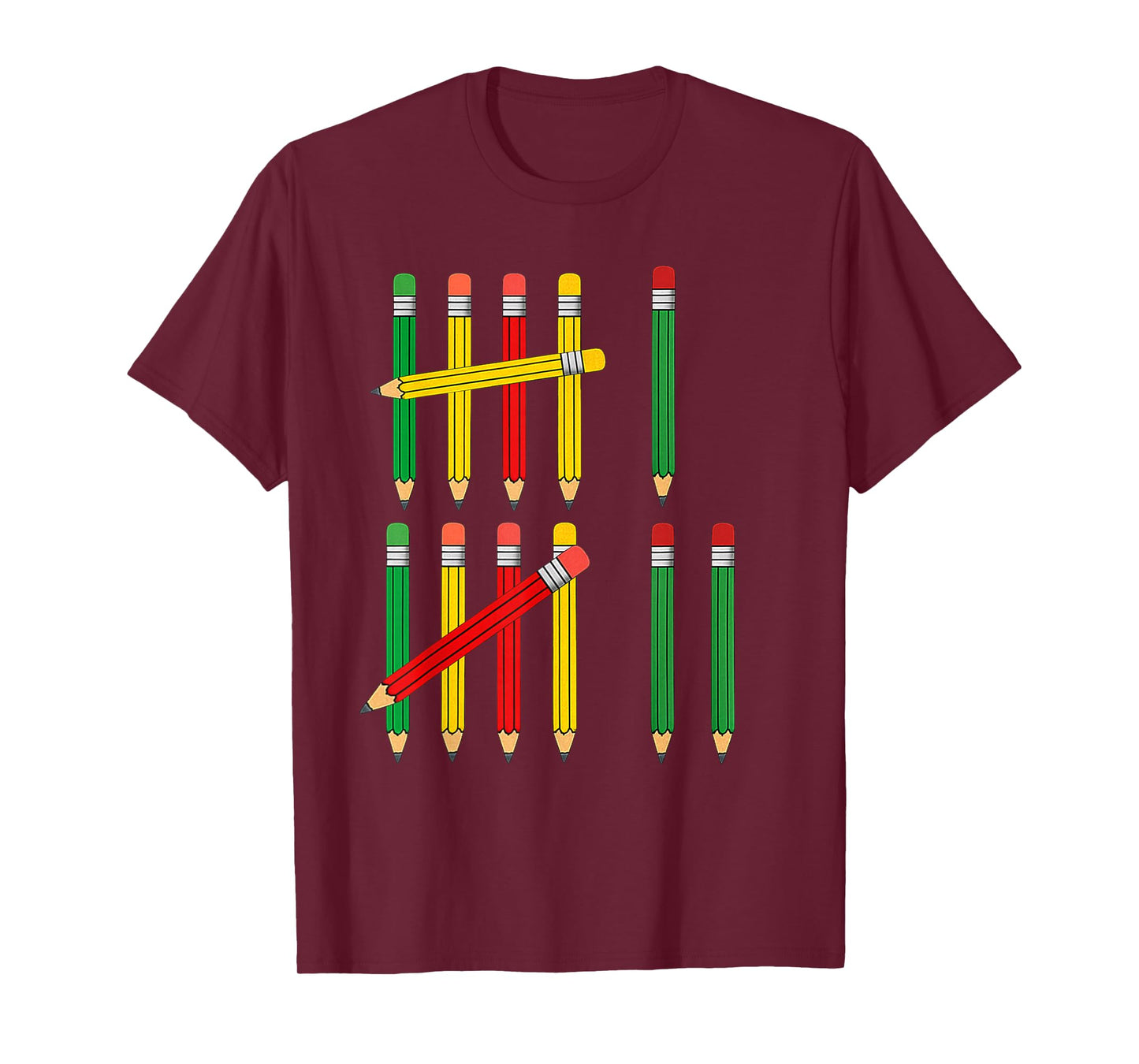 Funny 67 Tally Marks Math for Teachers Students Six Seven T-Shirt