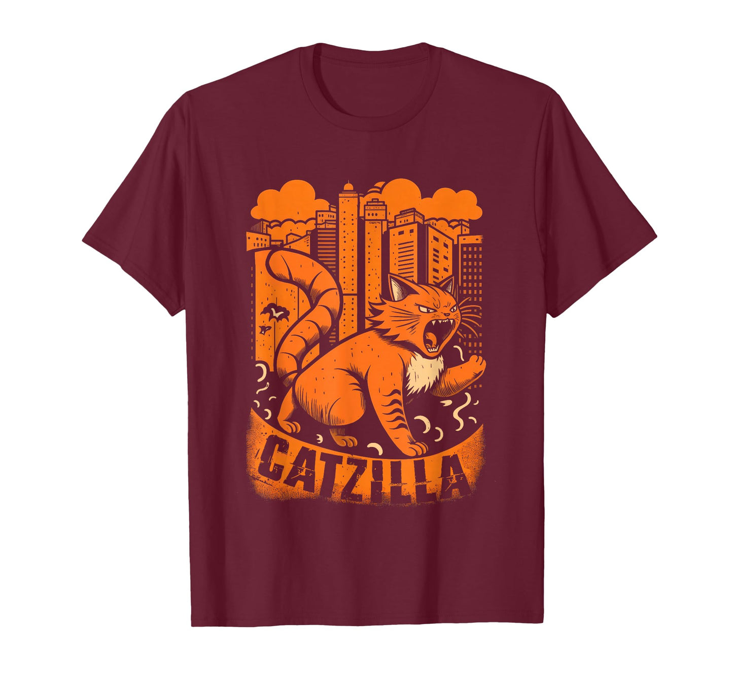Catzilla Cat Shirt for Women, Cat Shirt for Men Cat Lover T-Shirt
