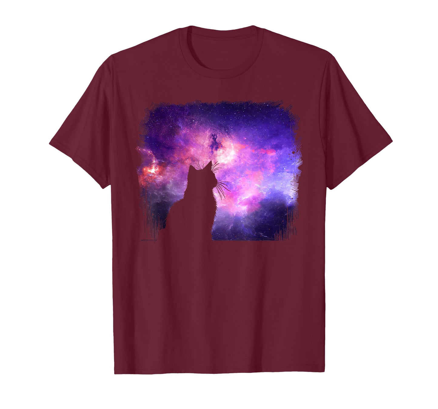 Cat and The Galaxy Cosmic Art Graphic Men Women Kids T-Shirt
