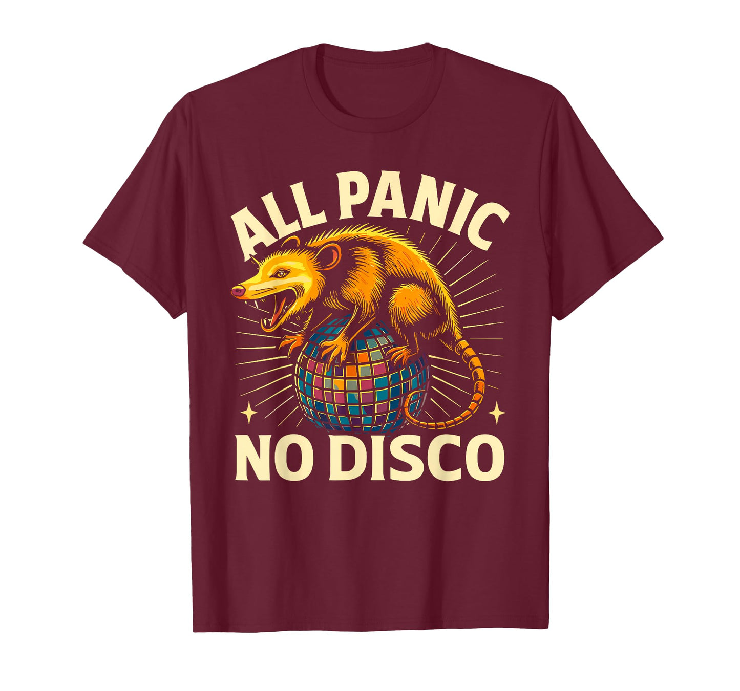 All Panic No Disco Opossum Funny Screaming Possum T-Shirt
