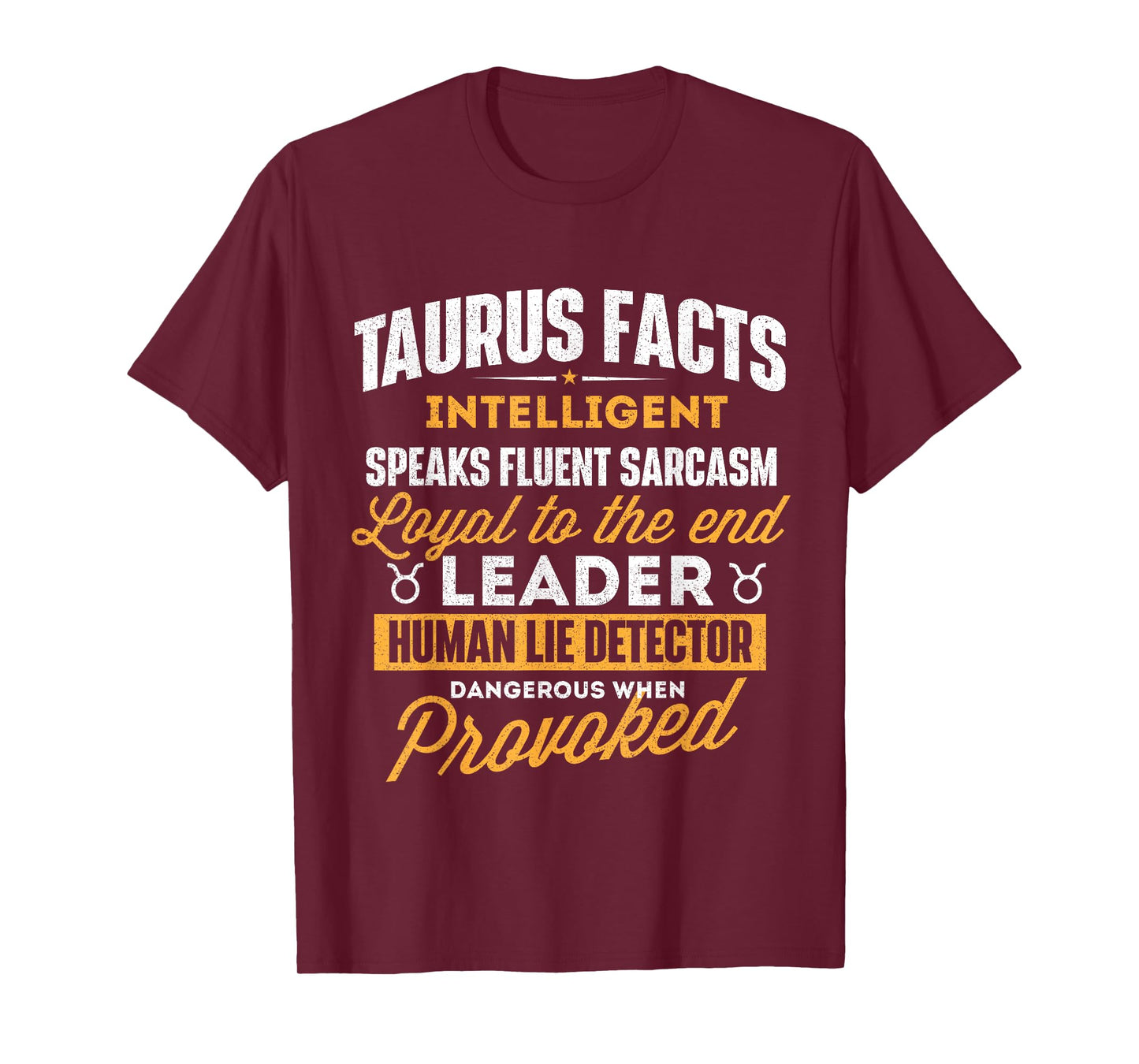 Taurus Facts - Astrology Astrologer Horoscope Zodiac Sign T-Shirt Small