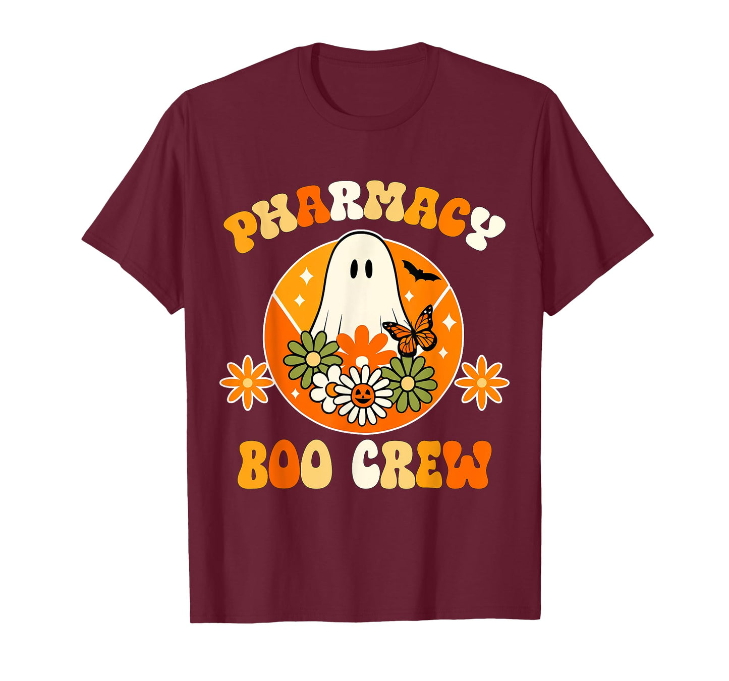 Cute Shirt Pharmacy Boo Crew Ghost Pharmacist Tech Halloween T-Shirt