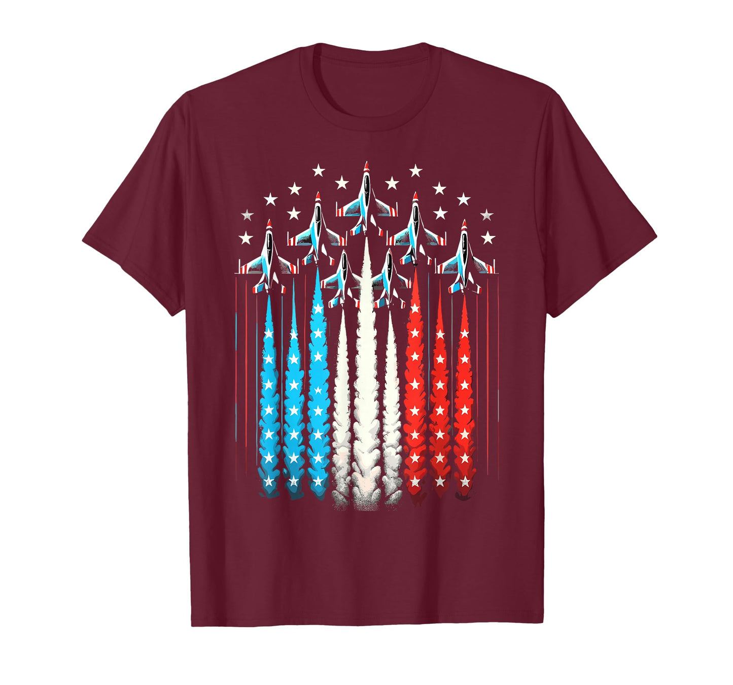 Jets Patriotic USA Flag Jets Boys 4th of July T-Shirt