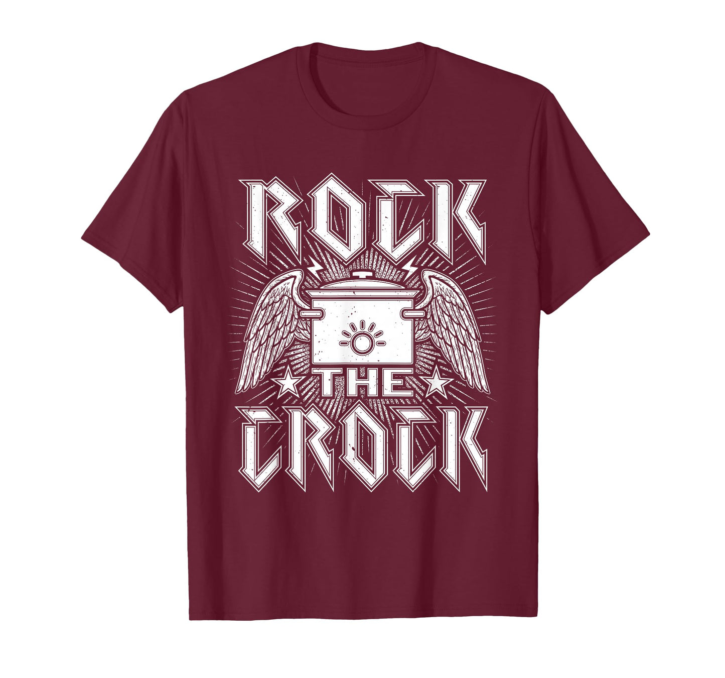 Crockpot Cooker Rock The Crock Funny Cooking T-Shirt