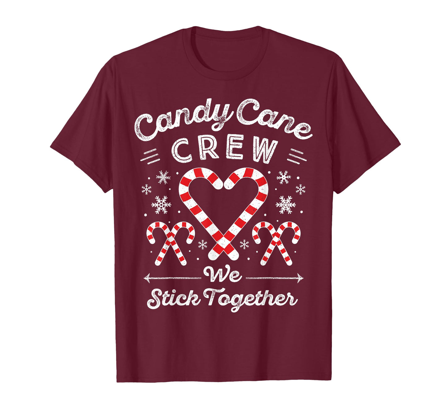 Christmas Candy Cane Heart Holiday Family Matching Pajama PJ T-Shirt