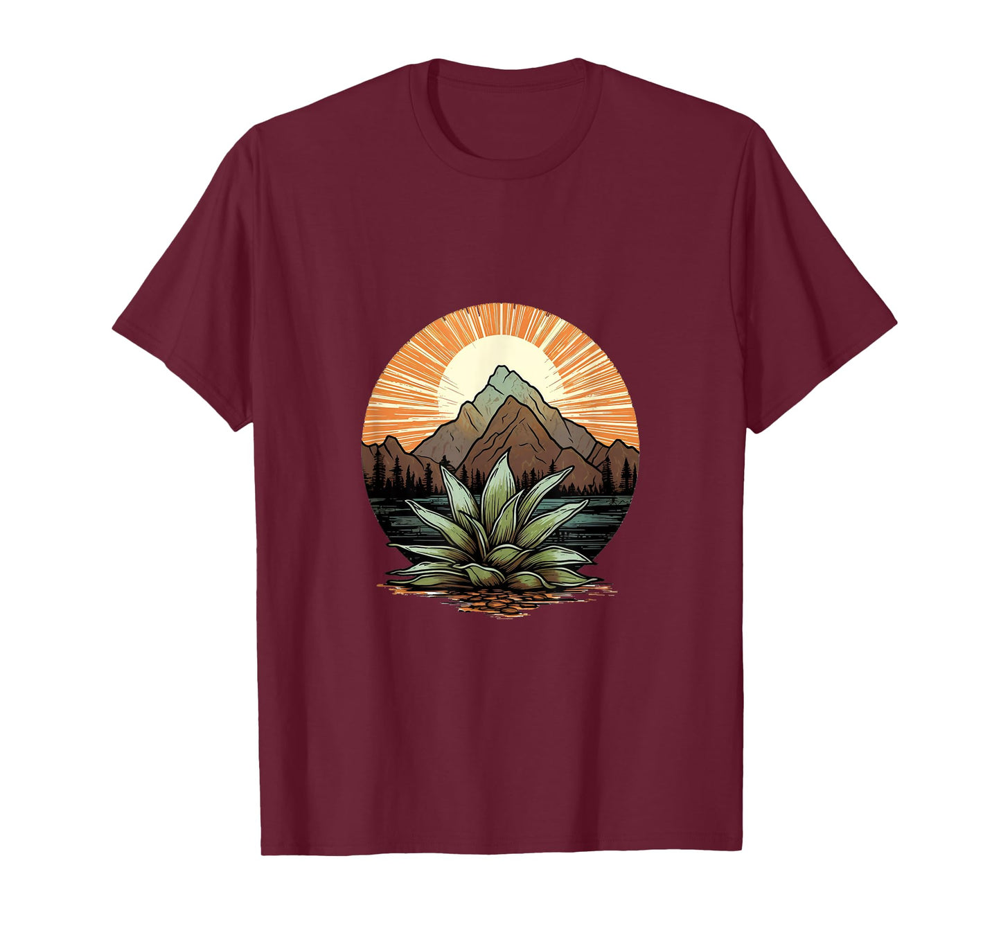 Agave Plants Silhouette Agave Plant Collector Mexican T-Shirt