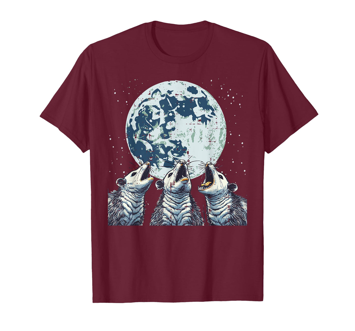 Opossums Cursed Moon Howl Funny Possum Meme Men Women Kids T-Shirt