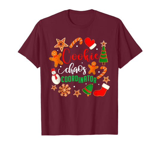 Cookie Chaos Coordinator Tees Cookie Chaos Coordinator Funny Cookie Bake T-Shirt