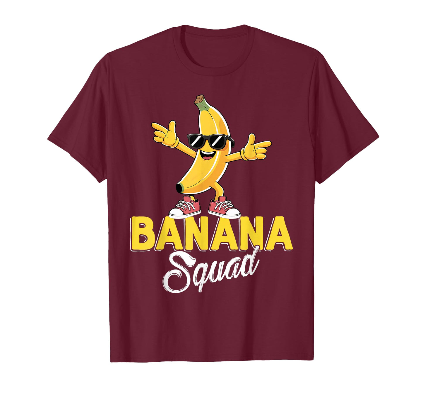 Banana Squad Dabbing Banana Fruit Lover Boys Kids Men Women T-Shirt