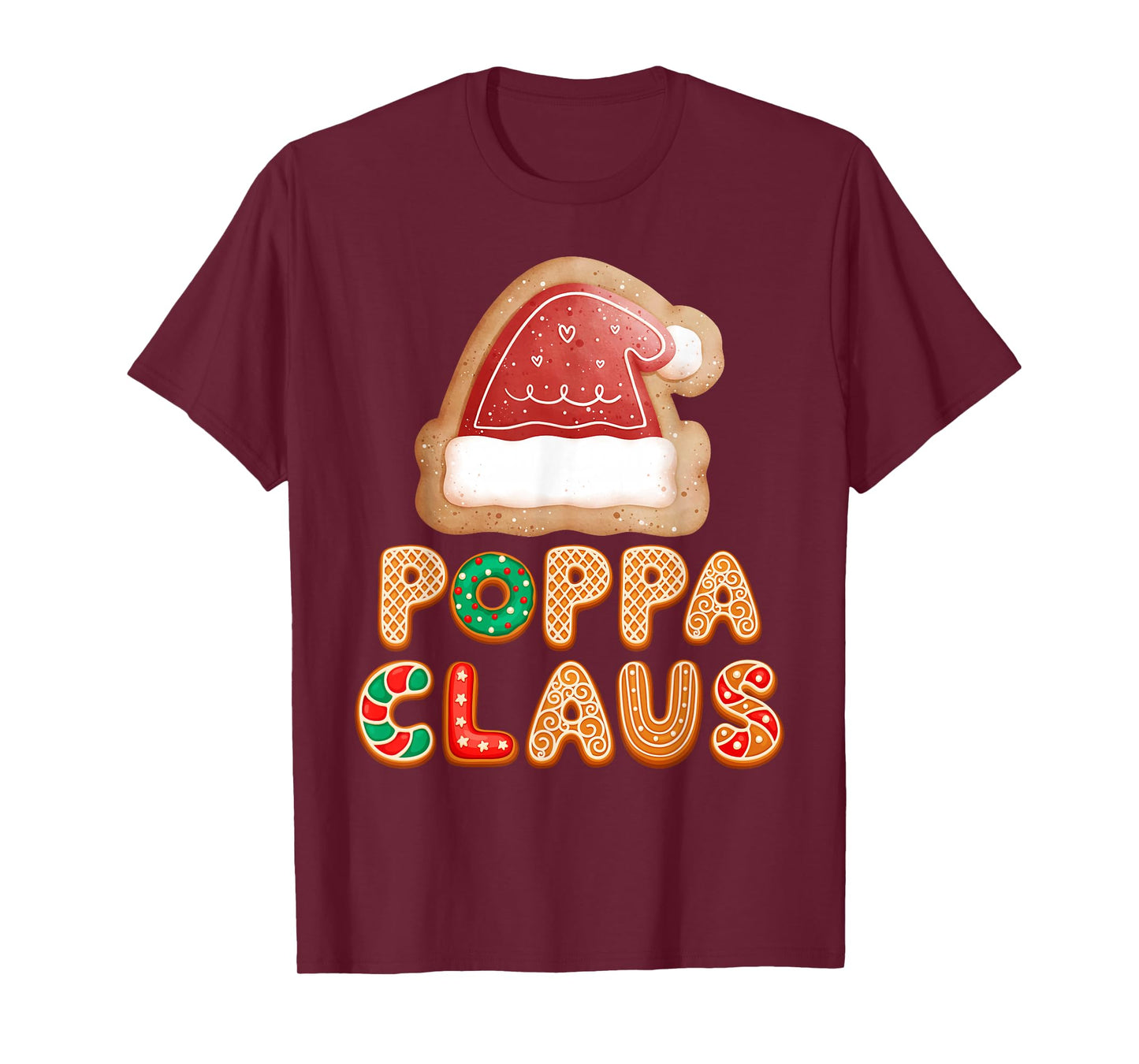 Christmas Cookies Baking Poppa Claus Family Matching Pajama T-Shirt