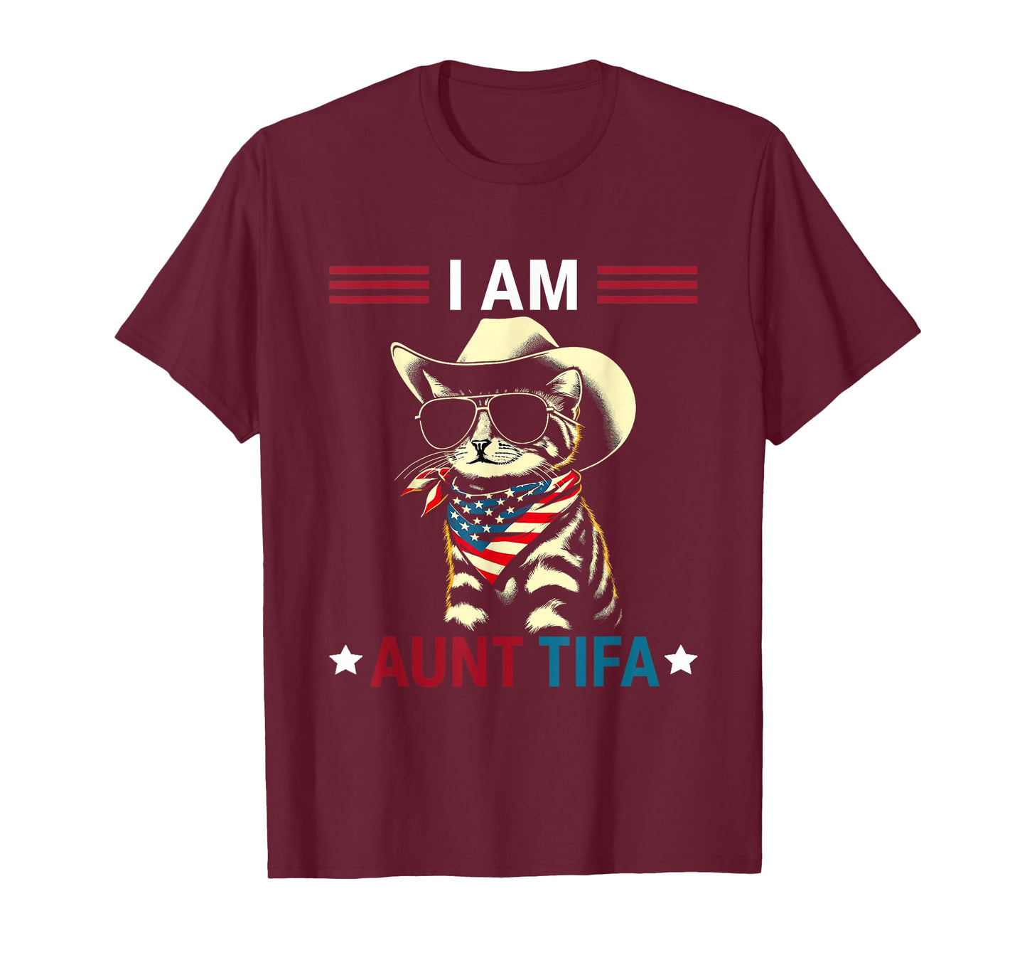 I Am Aunt Tifa Cat American T-Shirt