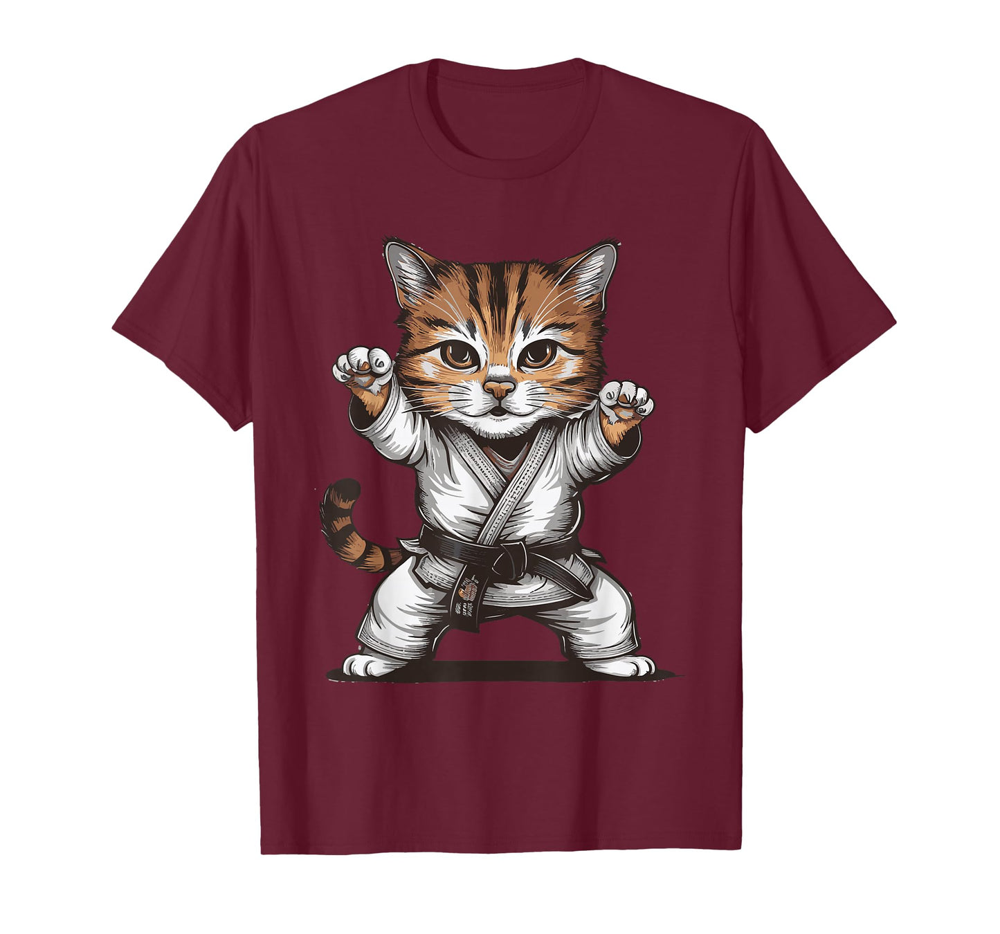Jiu Jitsu Cat T-Shirt for Men Women Girls Kids