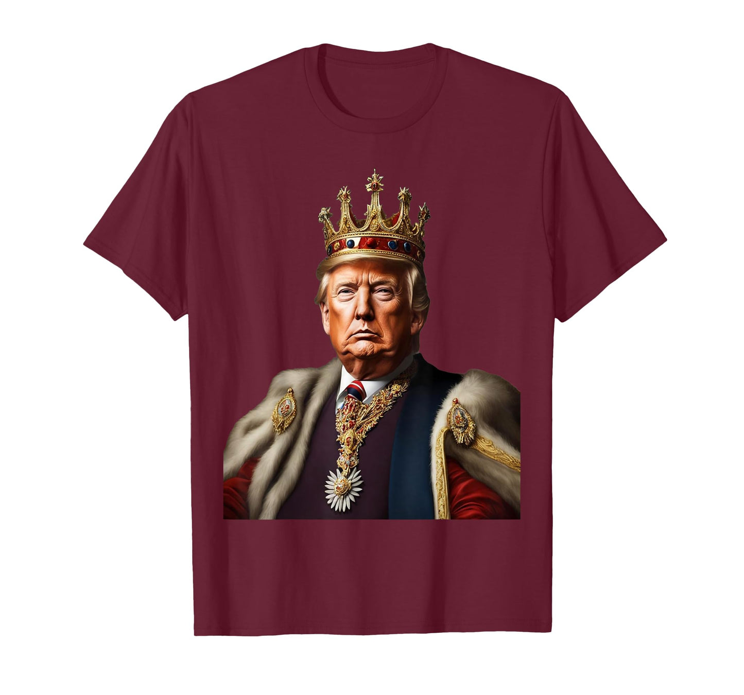 TRUMP IS KING Long Live the King American Flag Patriotic Women Men T-Shirt