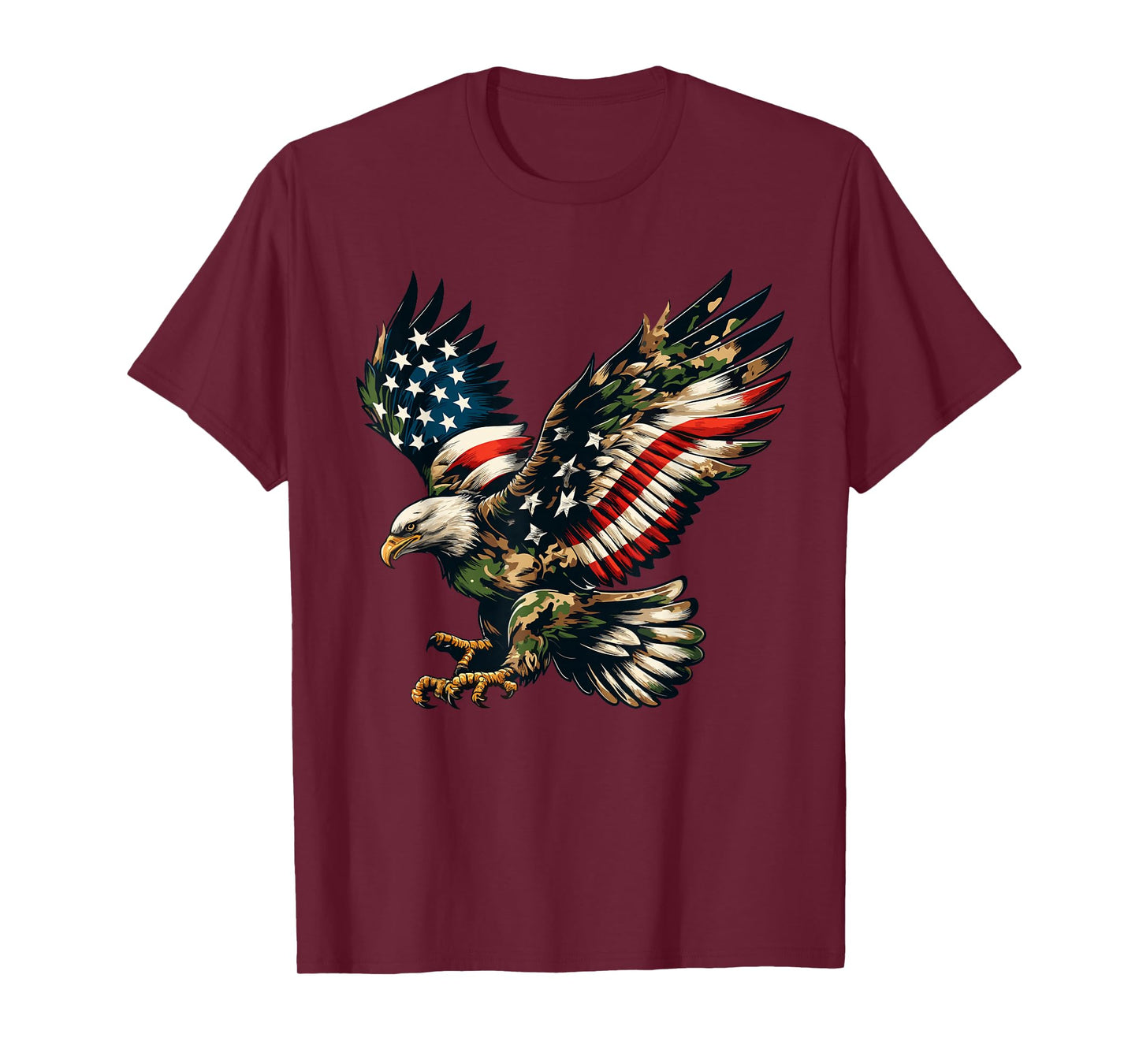 Eagle Patriotic Camo American Flag USA Camouflage USA Flag T-Shirt