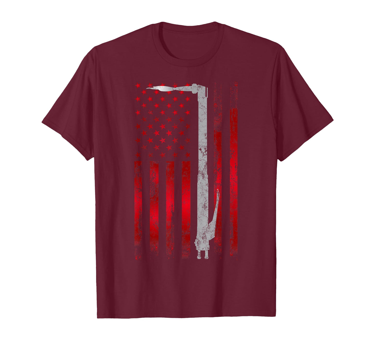 Welding Vintage Patriotic USA American Flag Welder gift T-Shirt