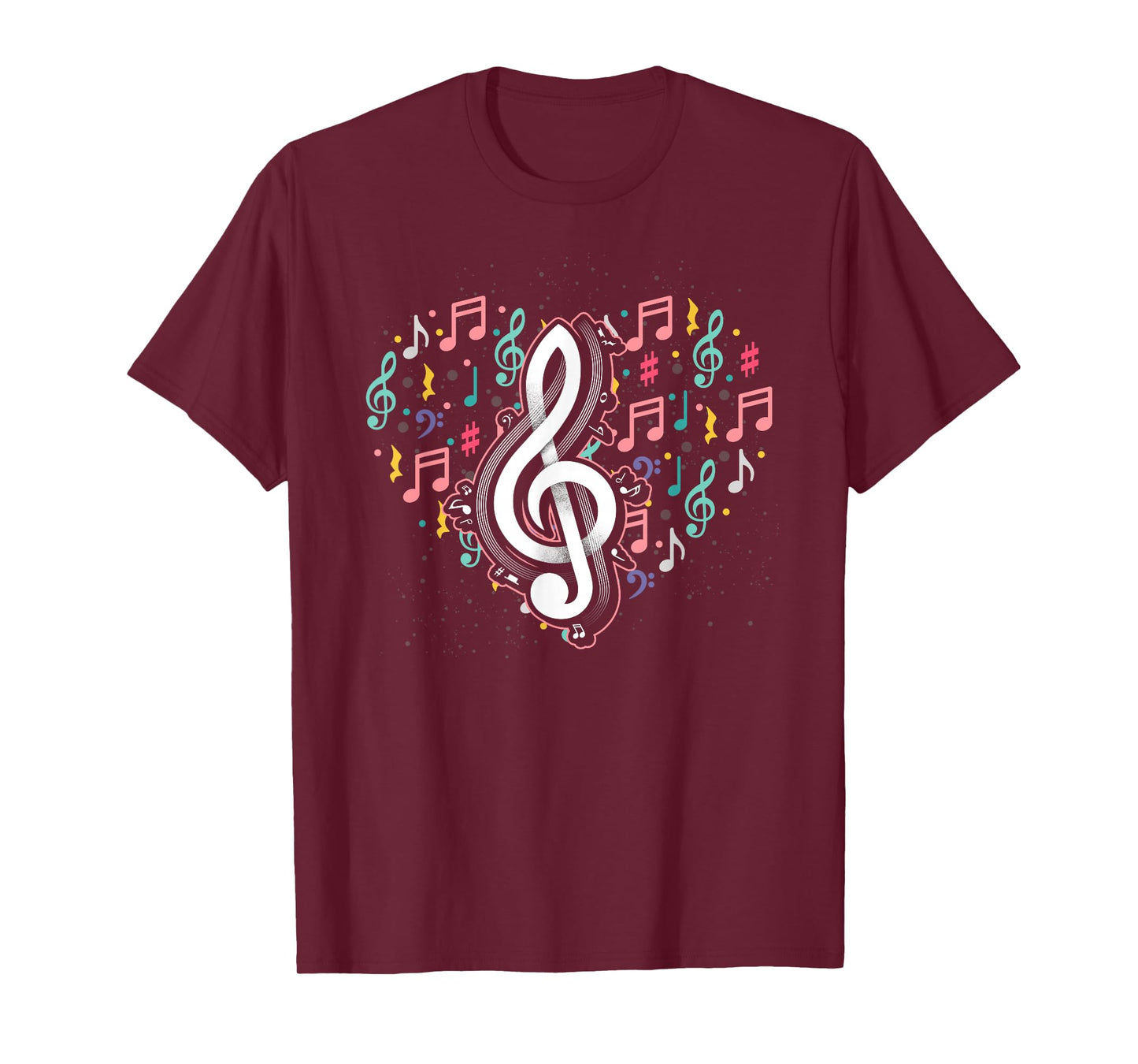 Music Lover Treble Clef Heart Music Notes Musician Music T-Shirt