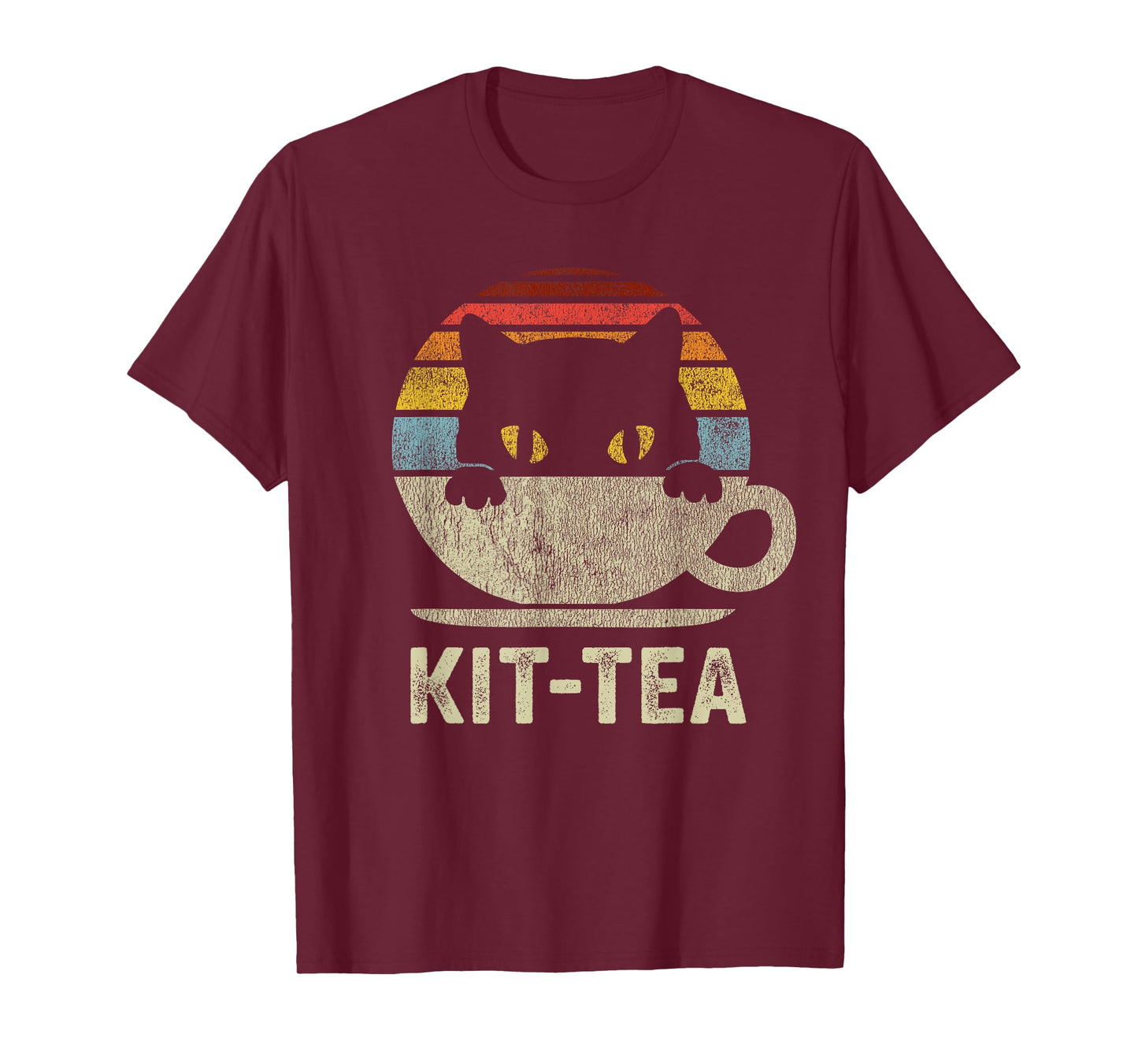 Kit Tea Black Kitty Cat Tea Lover Gift T-Shirt