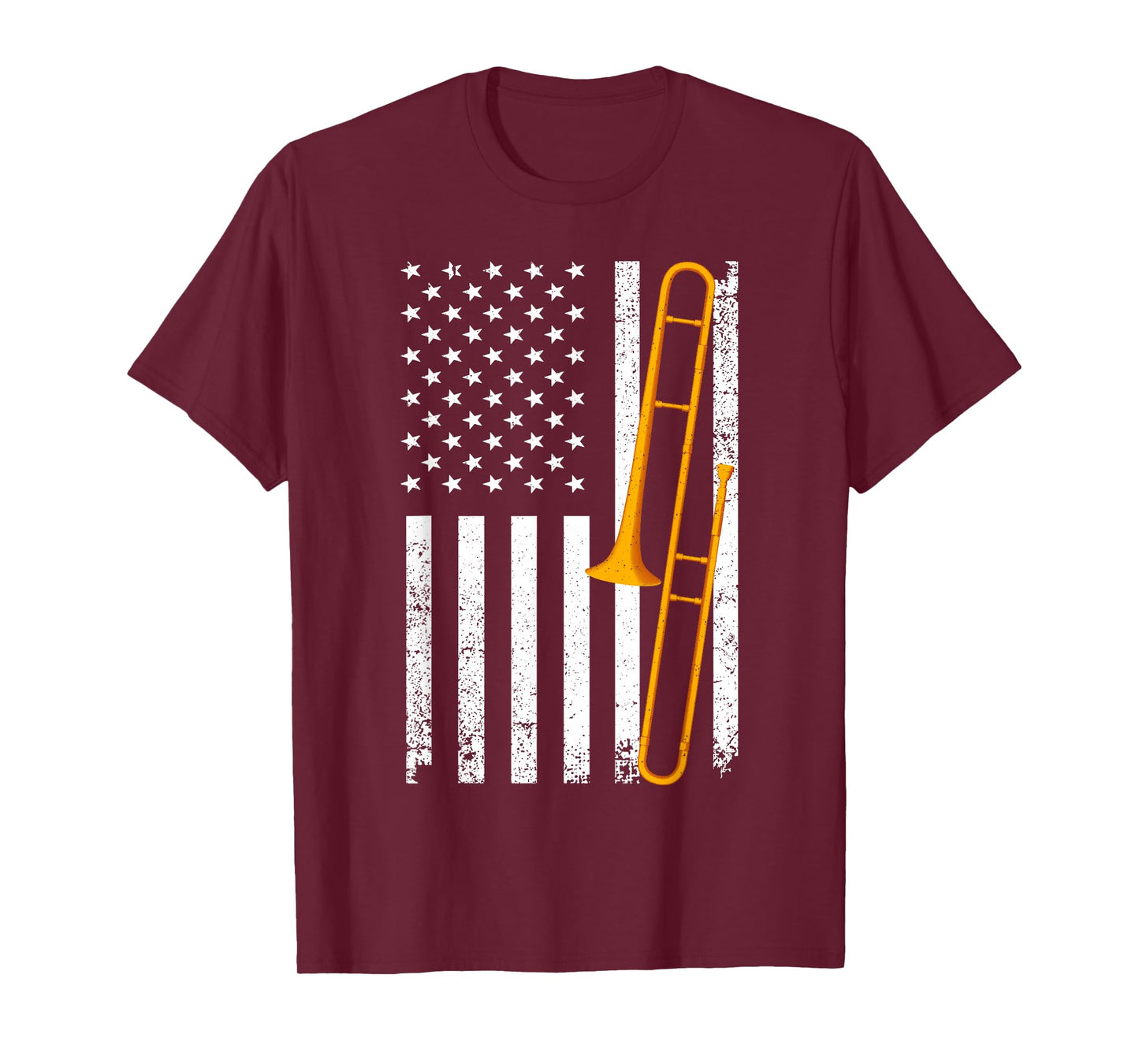 Funny Trombone Art for Men Women Jazz Music Trombone Player T-Shirt