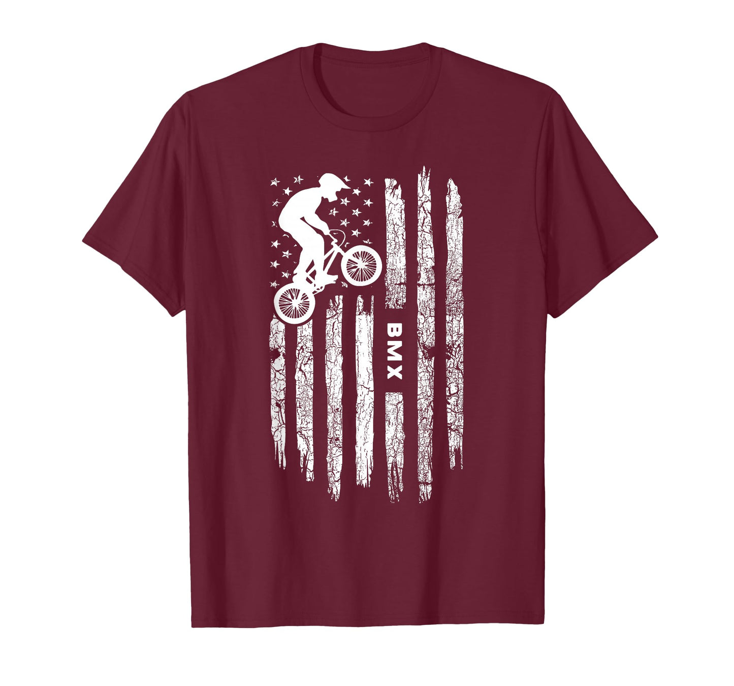 American Flag BMX Clothing - BMX Rider Vintage BMX T-Shirt