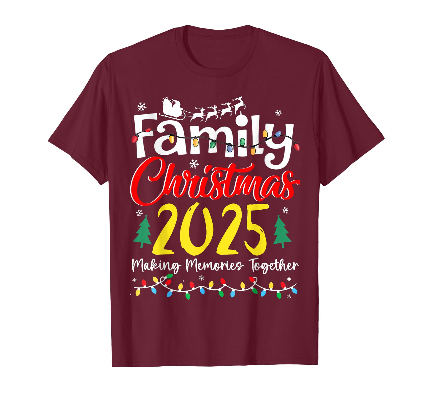 Family Christmas 2025 Matching Outfit Xmas Squad Santa T-Shirt