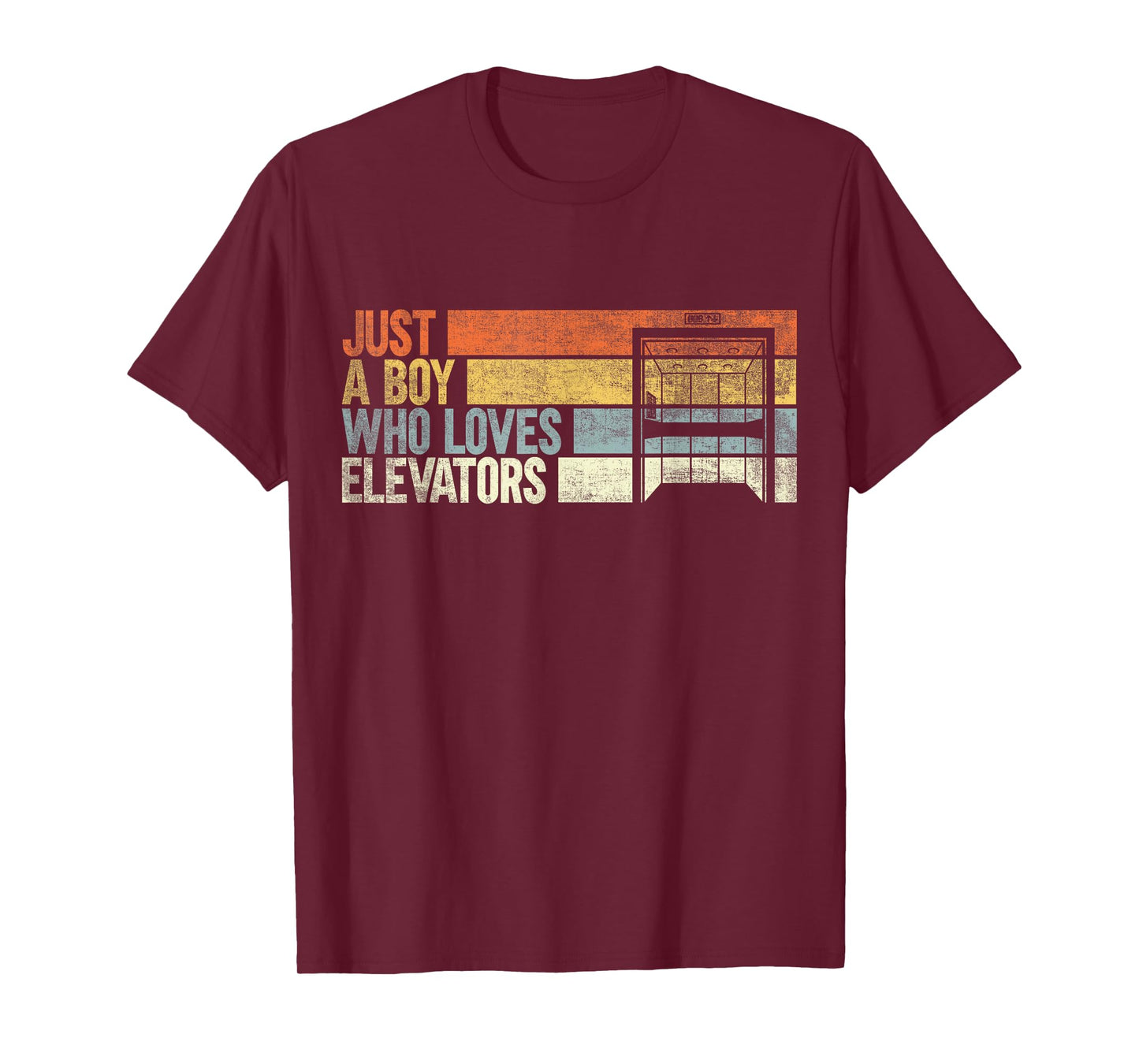 Just a Boy Who Loves Elevators. Funny Elevator T-Shirt