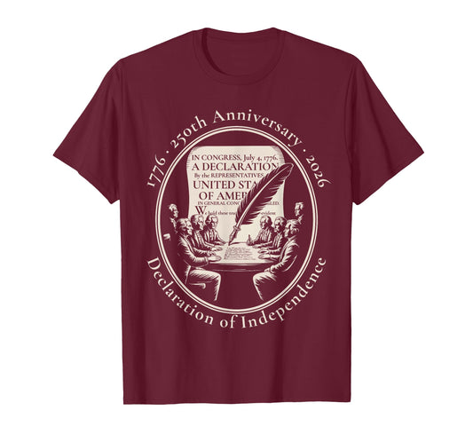 1776 250th Anniversary Declaration of Independence 2026 T-Shirt