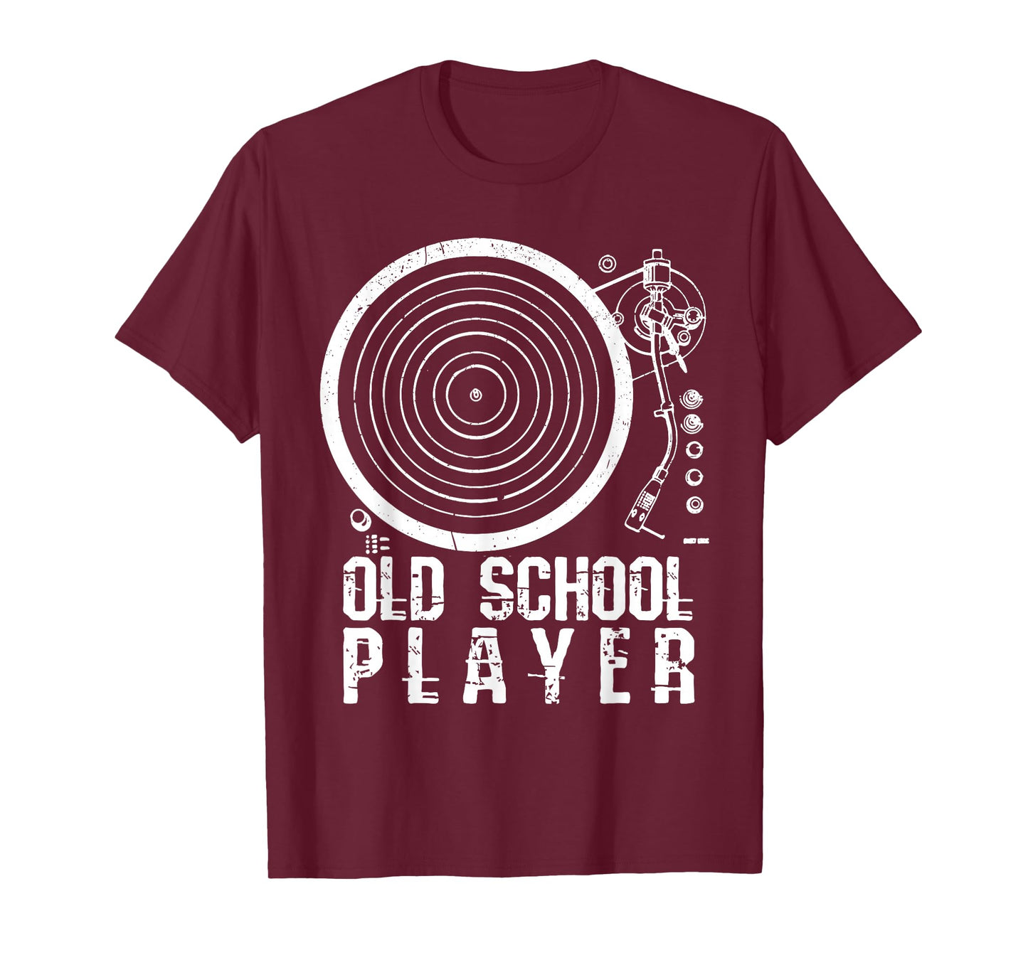 DJ Old School Player Vintage Retro Vinyl Music Gift T-Shirt