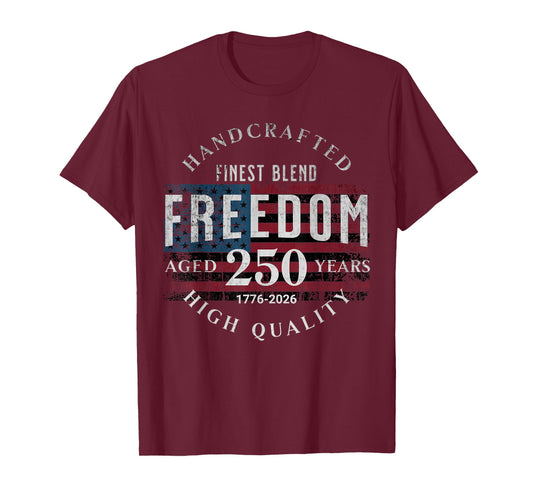 America's 250th Birthday Anniversary 1776-2026 Freedom USA T-Shirt