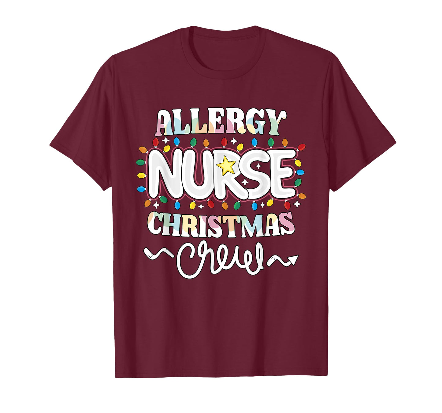 Allergy Nurse Christmas Crew Allergy/Immunology Nursing NP T-Shirt