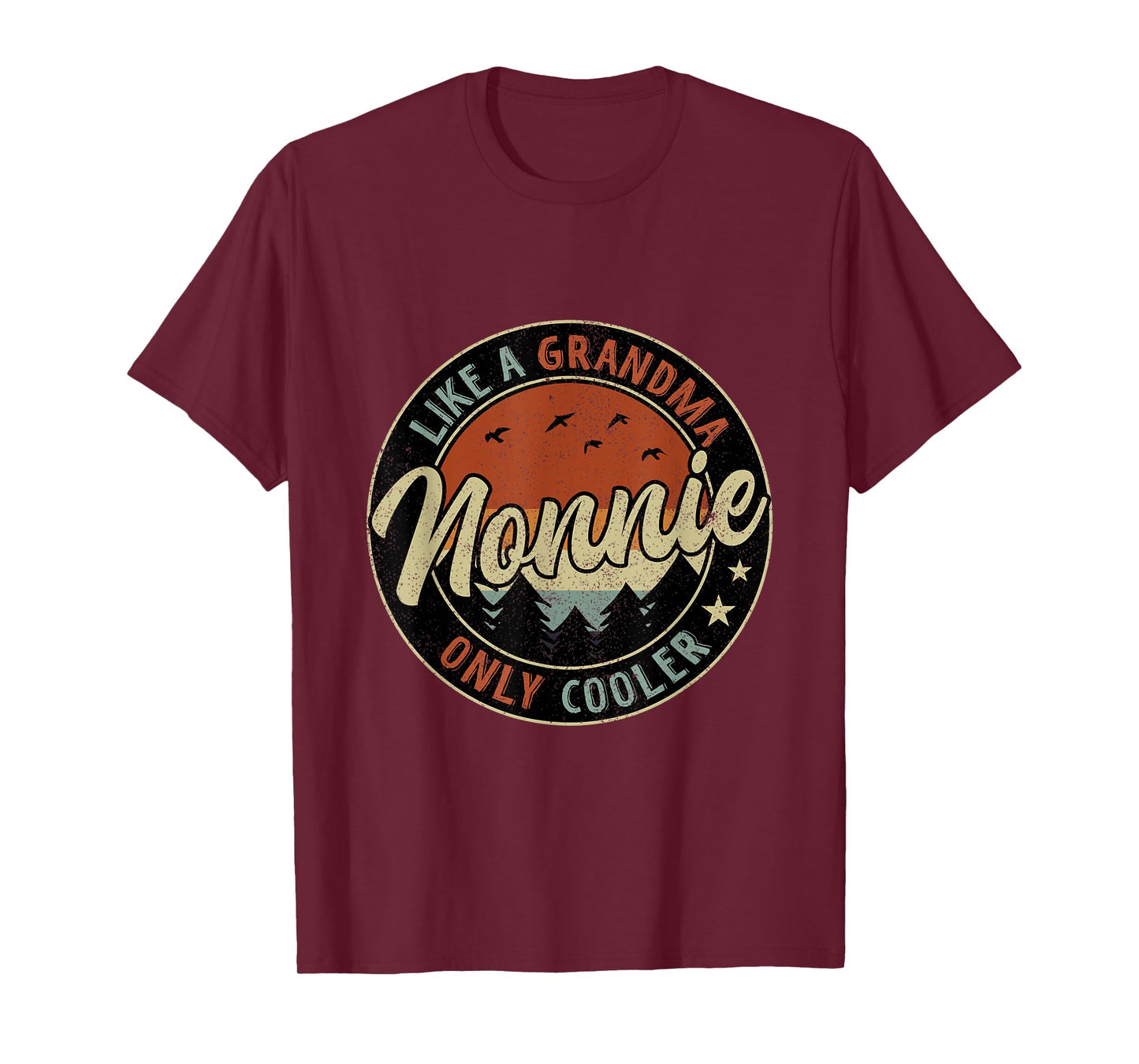 Nonnie Like A Grandma Only Cooler Retro Mother's Day T-Shirt