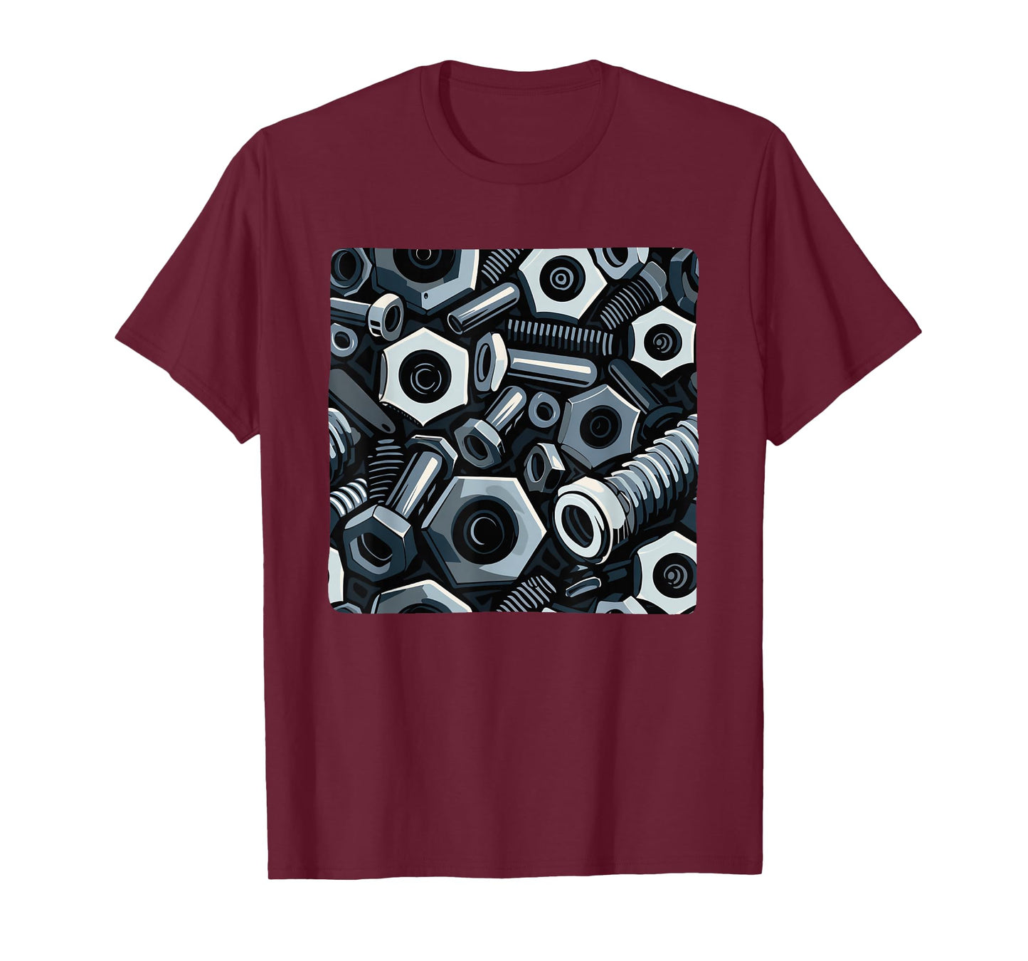 Cool Nut and Bolt Pattern Outfit T-Shirt