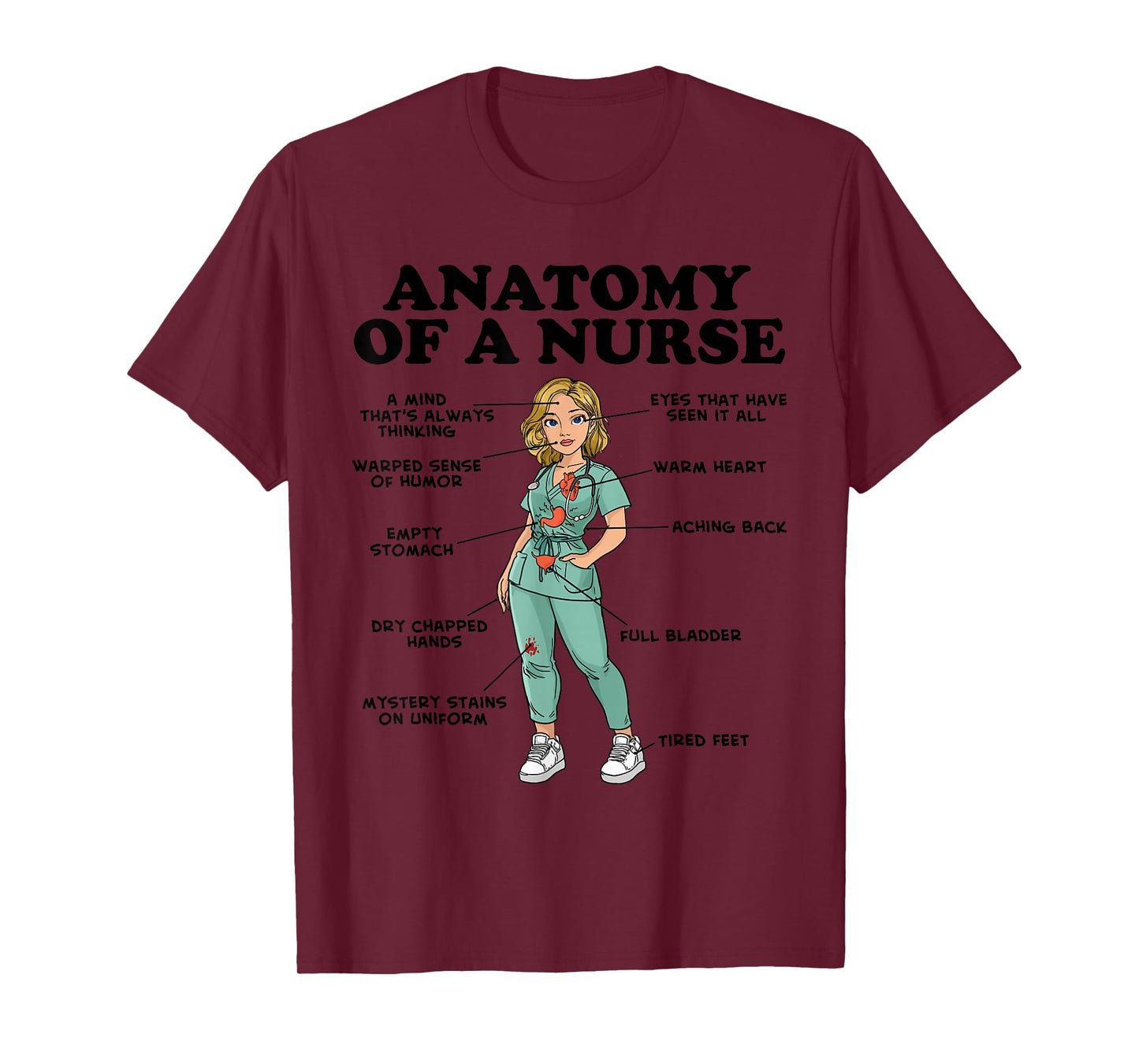 Anatomy of a Nurse T-Shirt