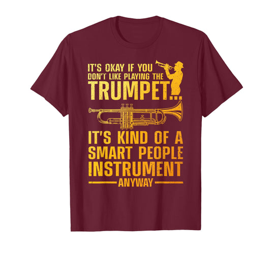 Cool Trumpet Art for Men Women Kid Trumpetist Trumpet Player T-Shirt